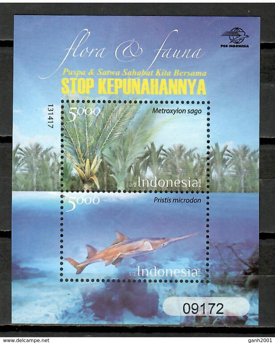 Indonesia 2013 / Fishes Fish Plants Palm MNH Fische Blumen Peces Plantas Poisons / Cu10303  30 - Peces