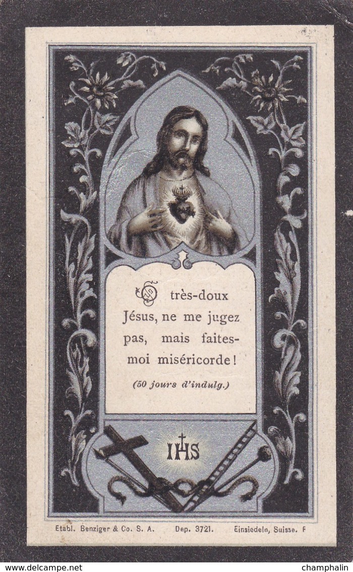 Faire-part De Décès - Mémento - Abbé J.B.S. Meusy - Saulxures Avrecourt Récourt Perrancey (52) - 21 Juillet 1899 - Todesanzeige