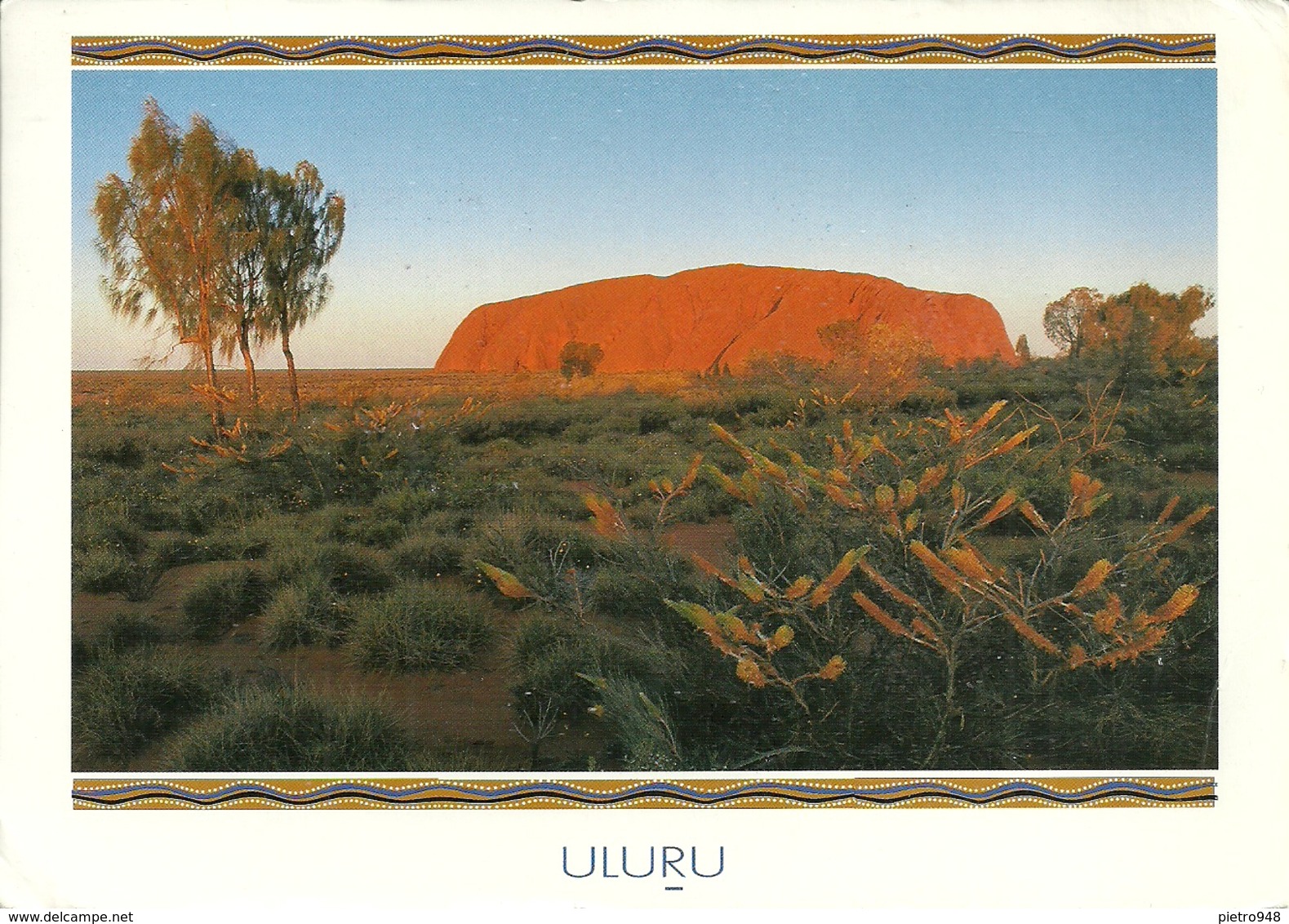 Uluru (NT, Australia) Ancient Monolith, Antico Monolite, Thematic Stamp "100 Years Of Test Rugby" - Uluru & The Olgas