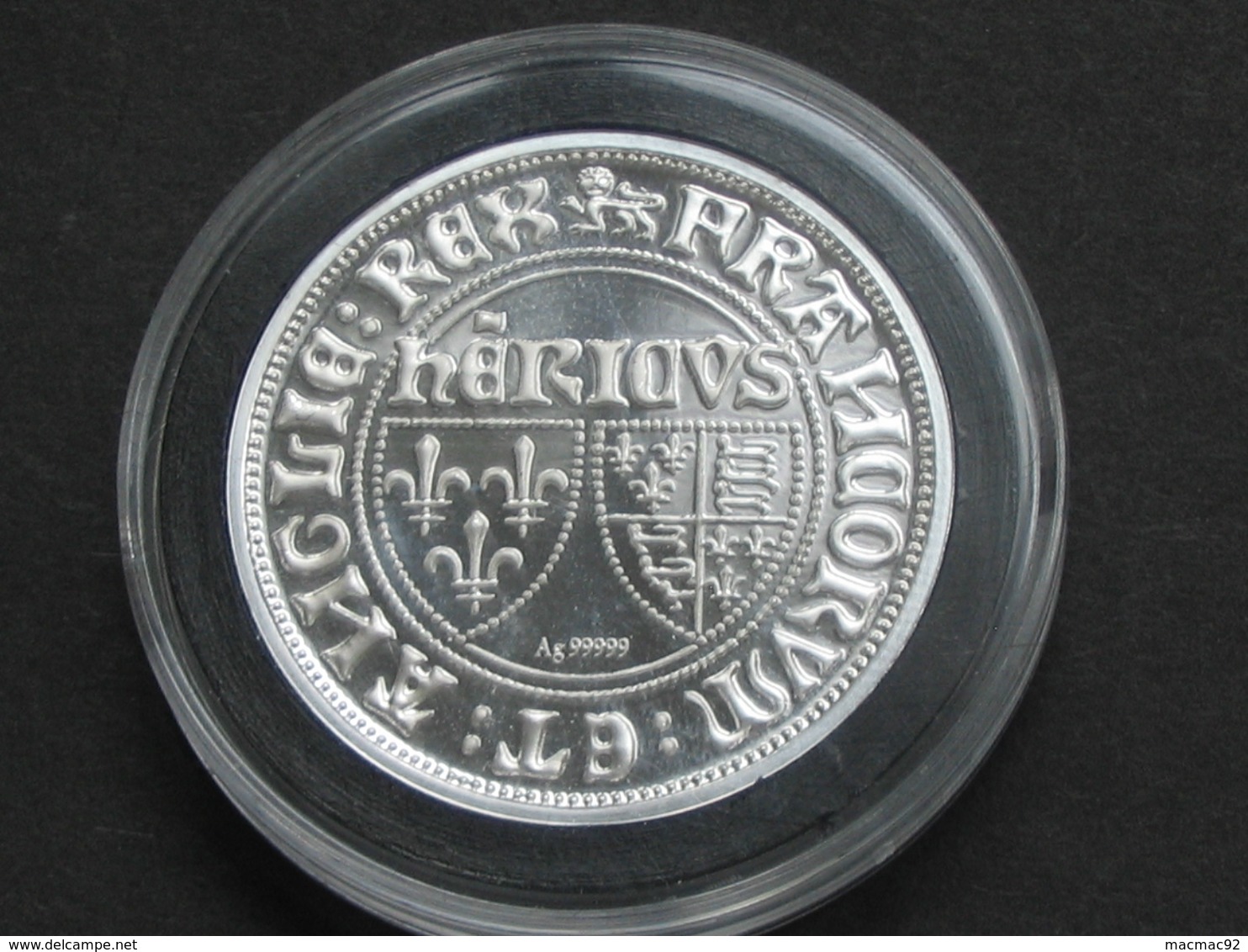 Blanc Aux Ecus Henri VI 1422 - Magnifique Copie En Argent Pur    **** EN ACHAT IMMEDIAT  **** - 1422-1453 Henri VI De Lancastre