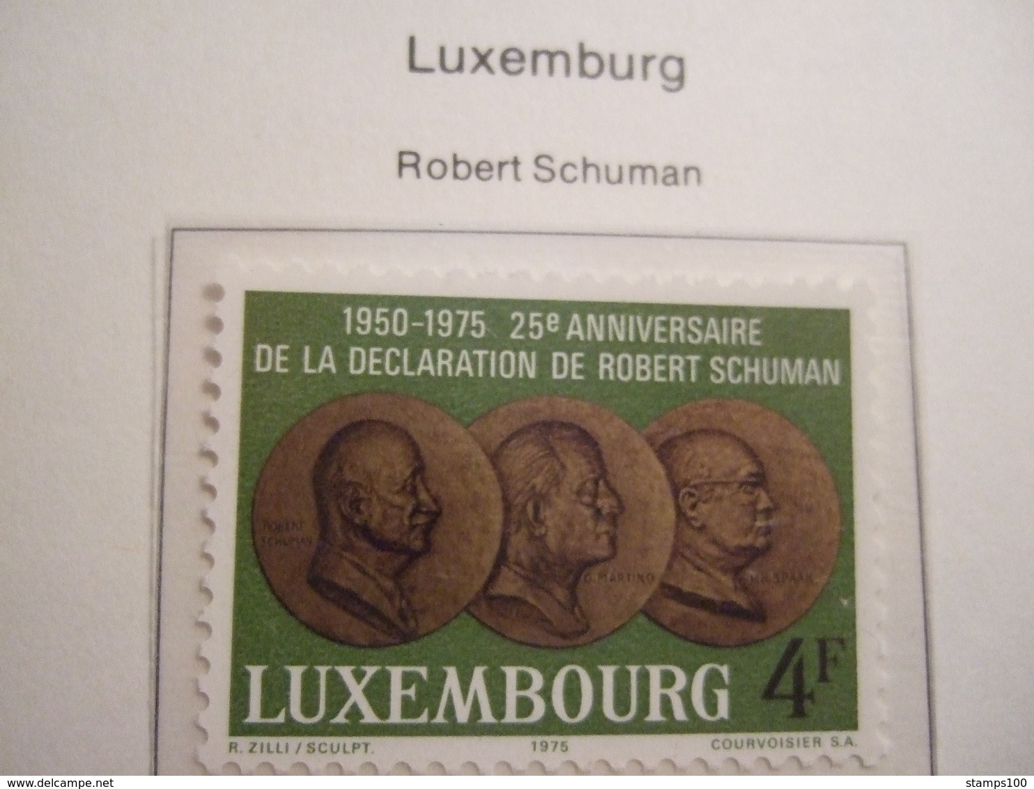LUXEMBOURG    1975. SCHUMAN  MNH.    IS18-NVT - European Ideas