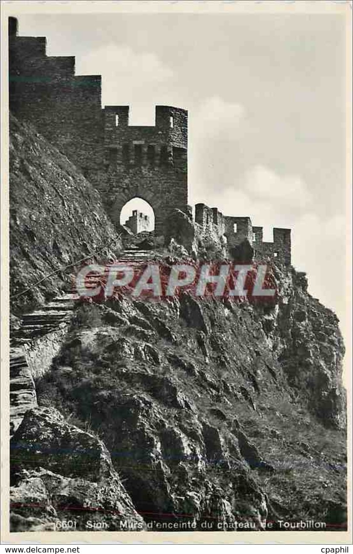 CPM Sion Murs D'enceinte Du Chateau De Tourbillon - Sion