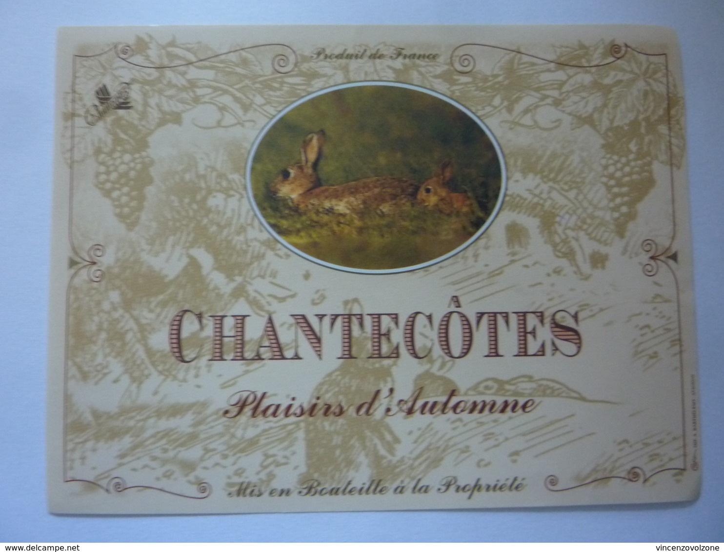 Etichetta "CHANTECOTES" - Côtes Du Rhône