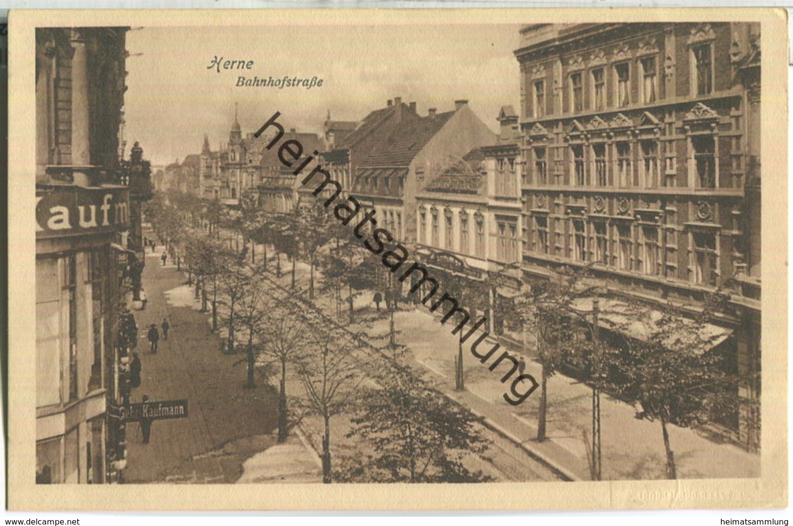 Herne - Bahnhofstrasse - Verlag Hermann Lorch Dortmund - Herne