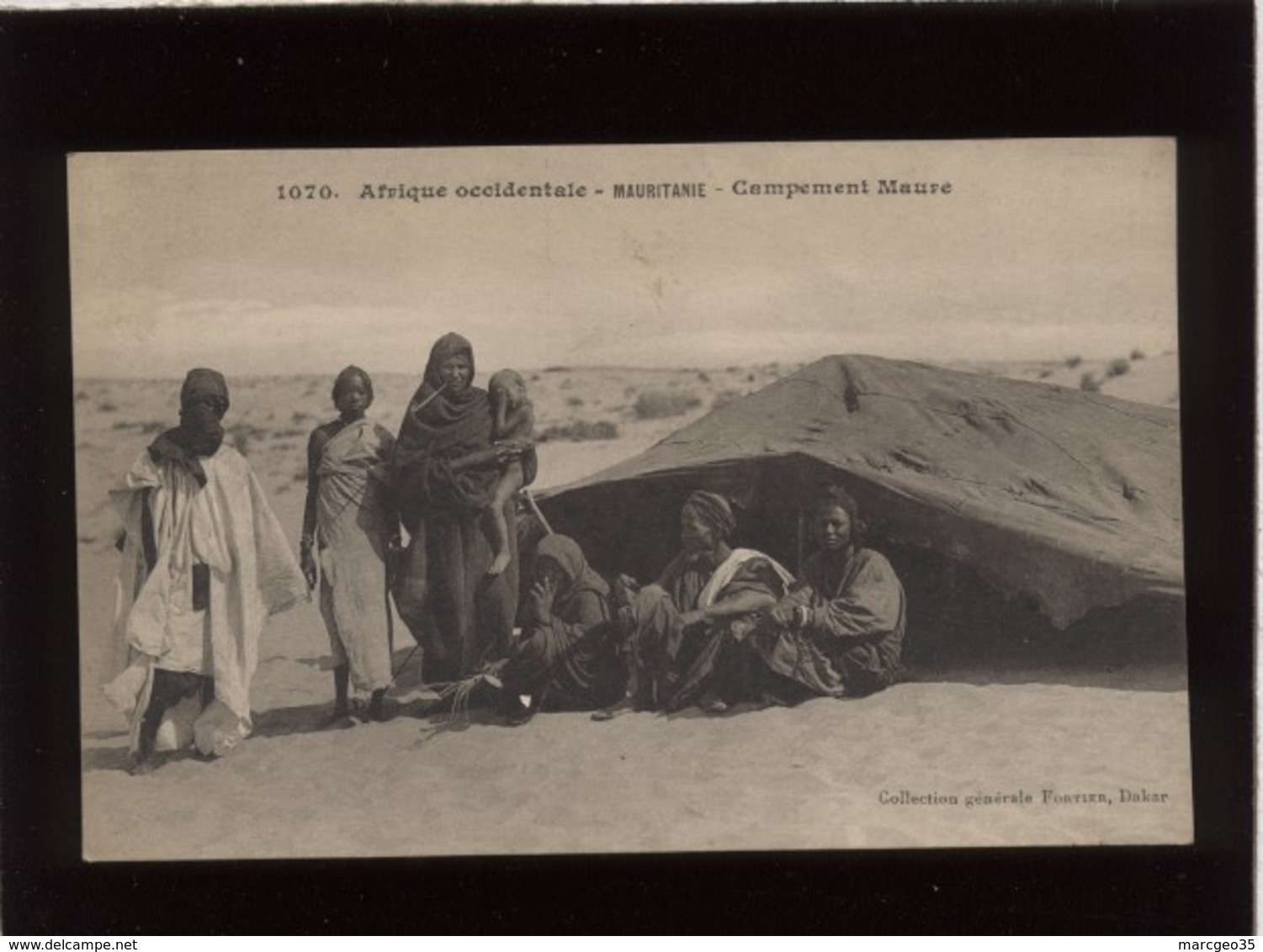 Afrique Occidentale  Mauritanie Campement Maure  édit. Fortier N° 1070 - Mauritania