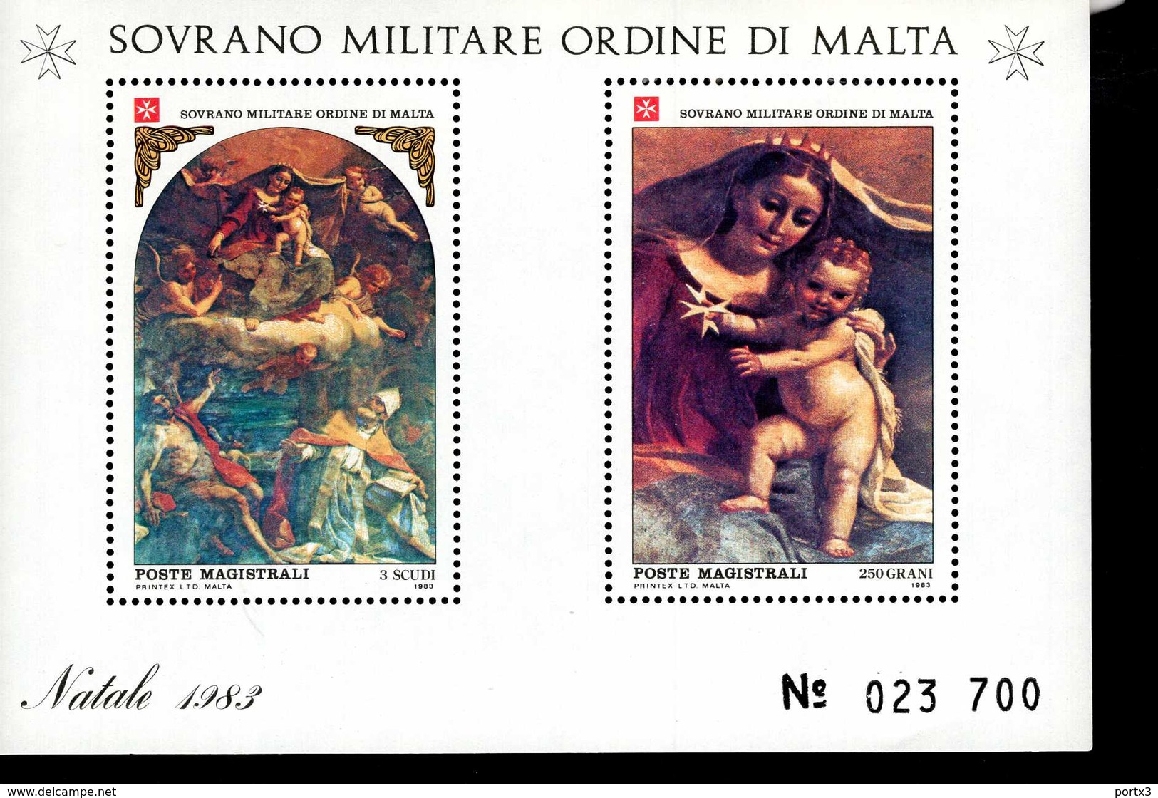 Malteser Orden SMOM Block Natal 1983  MNH Postfrisch  Neuf ** (0014) - Malta (Orden Von)