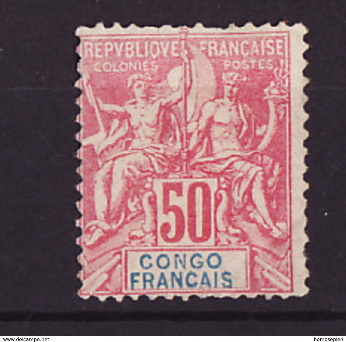 Congo Brazzaville - Kongo 1892 Y&T N°22 - Michel N°25 Nsg - 50c Type Sage - Neufs