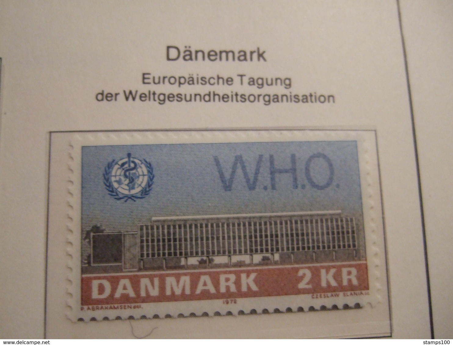 DENMARK     1972.   WHO   MNH.    IS22-NVT - Europäischer Gedanke