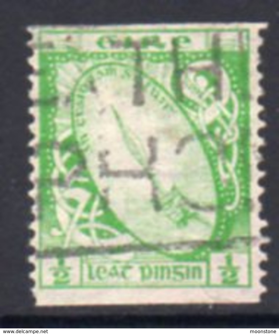 Ireland 1922-34 ½d Definitive Coil Stamp, Imperf. X P. 14, Watermark SE, Used, SG 71a - Used Stamps