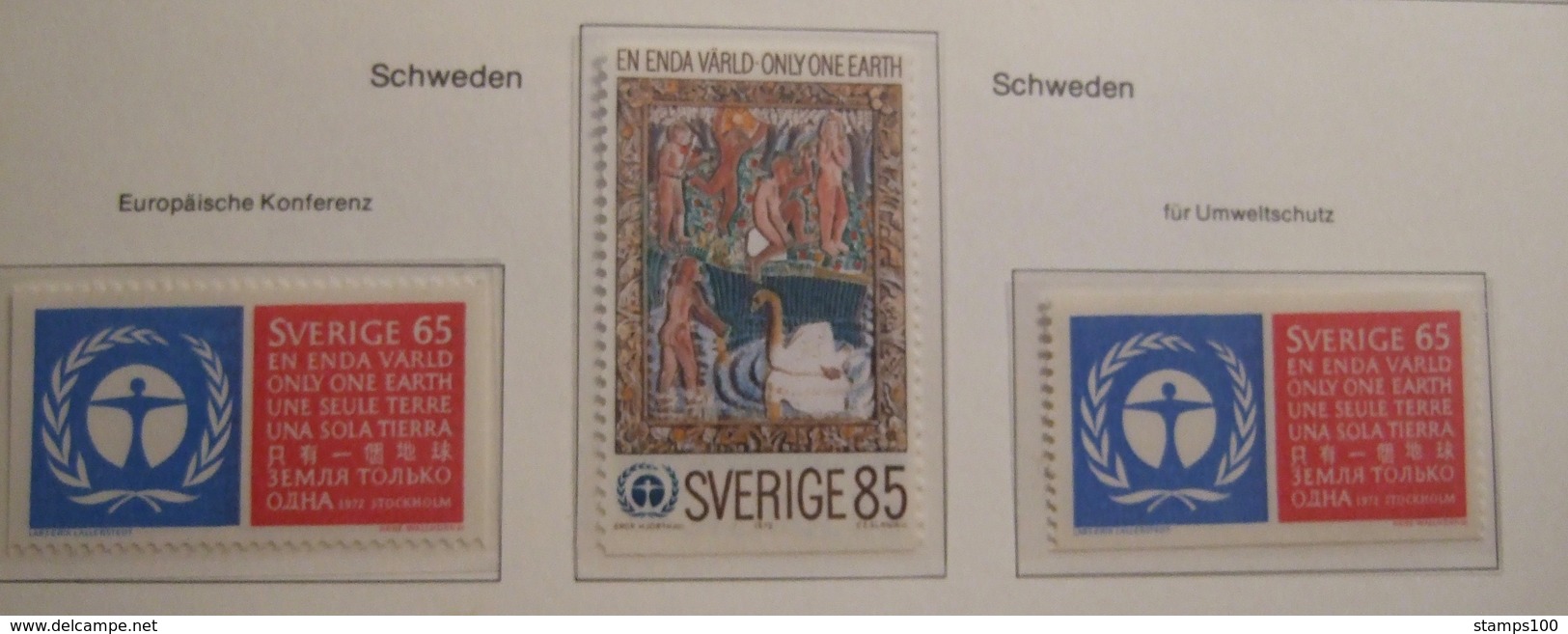 SWEDEN  1972. EU CONFERENCE. ENVIRONMENT   MNH.    IS22-NVT - European Ideas