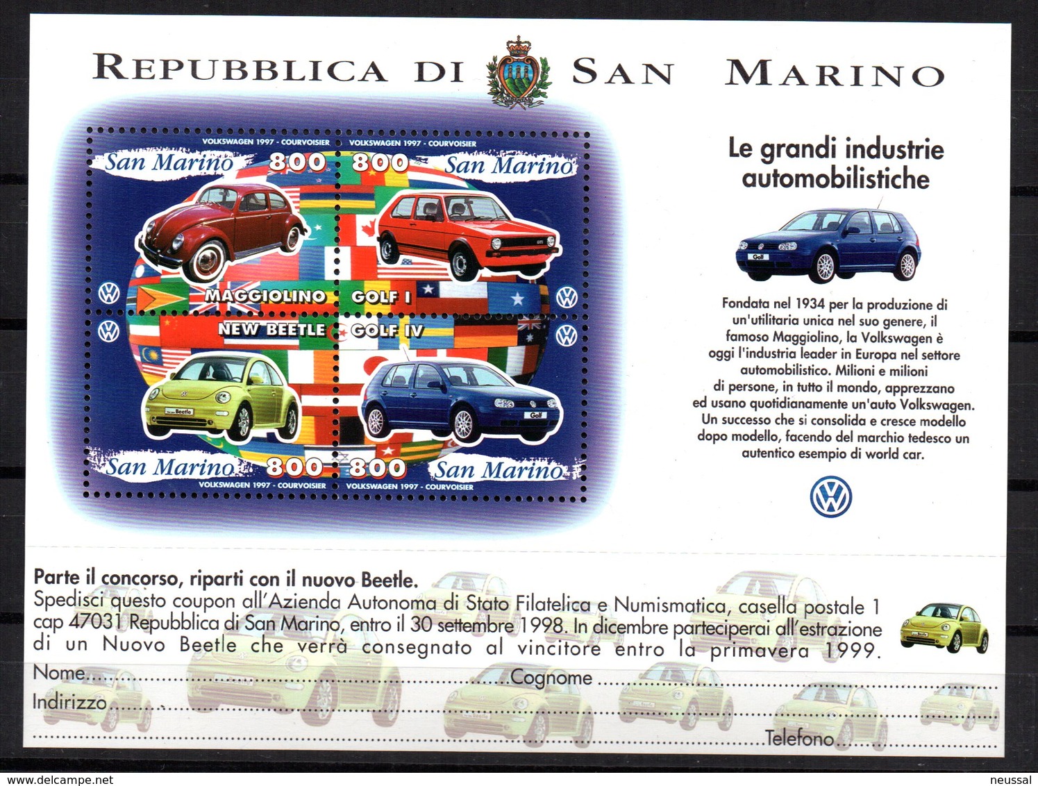 Hb-24  San Marino - Unused Stamps