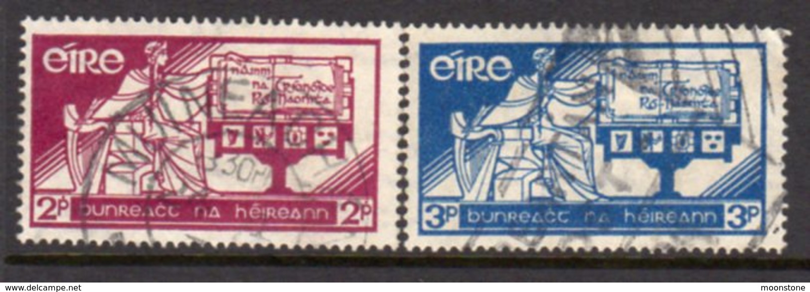 Ireland 1937 Constitution Day Set Of 2, Used, SG 105/6 - Oblitérés
