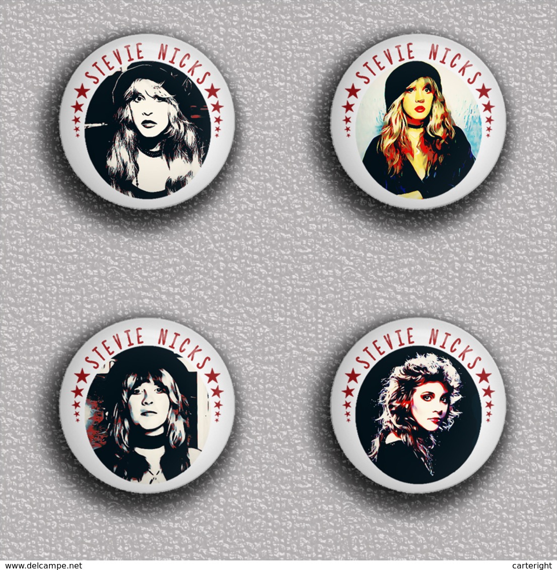 35 X ROCK STEVIE NICKS Music Fan ART BADGE BUTTON PIN SET 2 (1inch/25mm Diameter) - Music