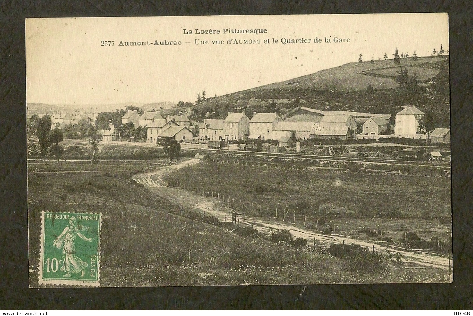 CP - LOZERE-48 - Aumont Aubrac - Une Vue D'Aumont Et Le Quartier De La Gare - Aumont Aubrac