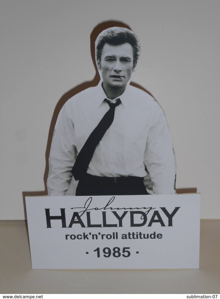 Johnny Hallyday Silhouette En Carton Style PLV 15 - Other & Unclassified