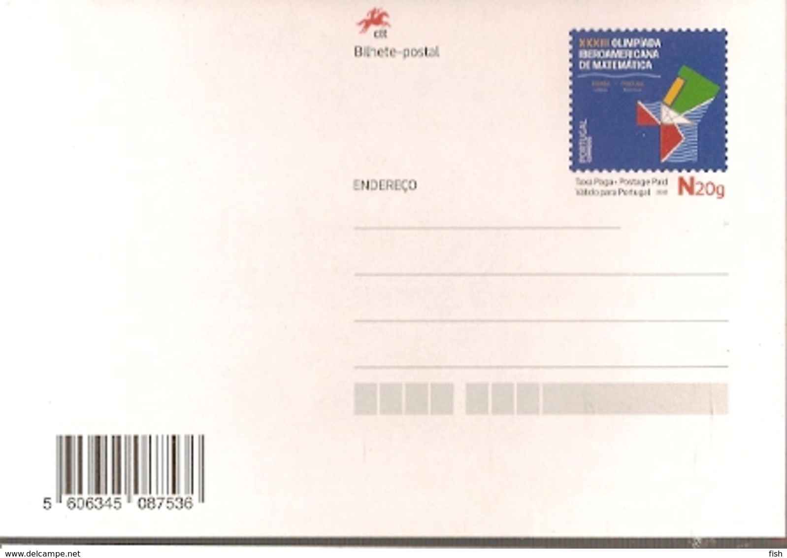 Portugal ** & Postal  Stationery, XXXIII Ibero-American Mathematics Olympiad, Coimbra 2018 (2332) - Coimbra
