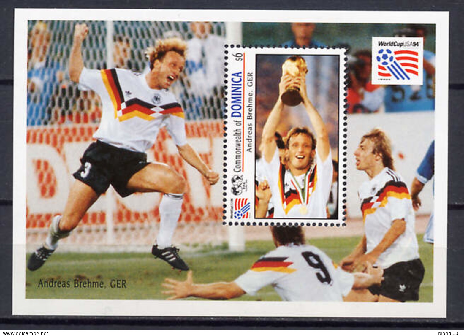 Soccer World Cup 1994 - Football - DOMINICA - S/S MNH - 1994 – USA