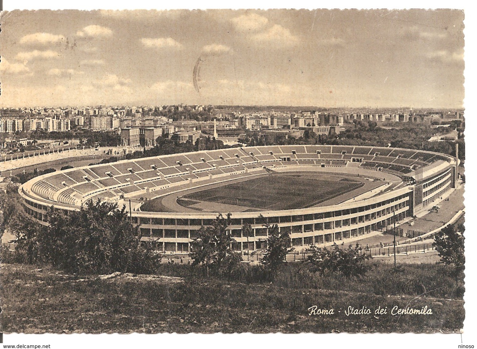 ROMA  STADIO DEI CENTOMILA COLOR SEPPIA - Stades & Structures Sportives