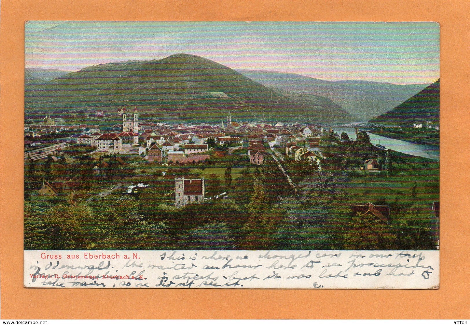 Gruss Aus Eberbach A N 1908 Postcard - Eberbach