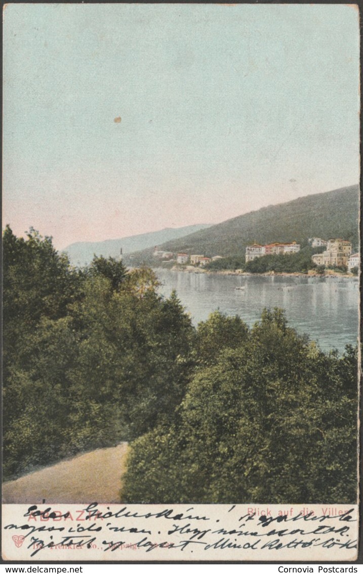 Blick Auf Die Villen, Abbazia, 1912 - Trenkler AK - Croatia