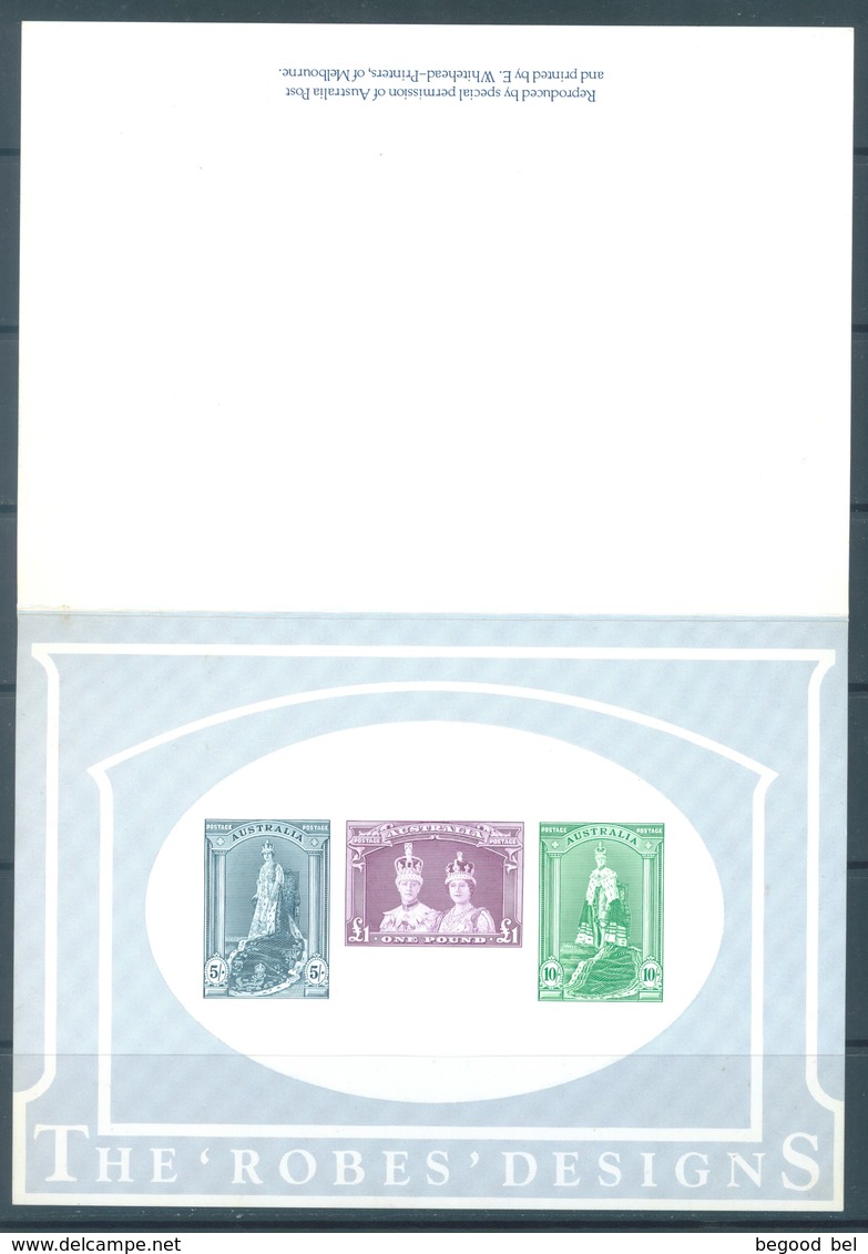 AUSTRALIA - MNH/** - REPLICA CARD # 14 THE 'ROBES' DESIGNS - Lot 18796 - Proofs & Reprints