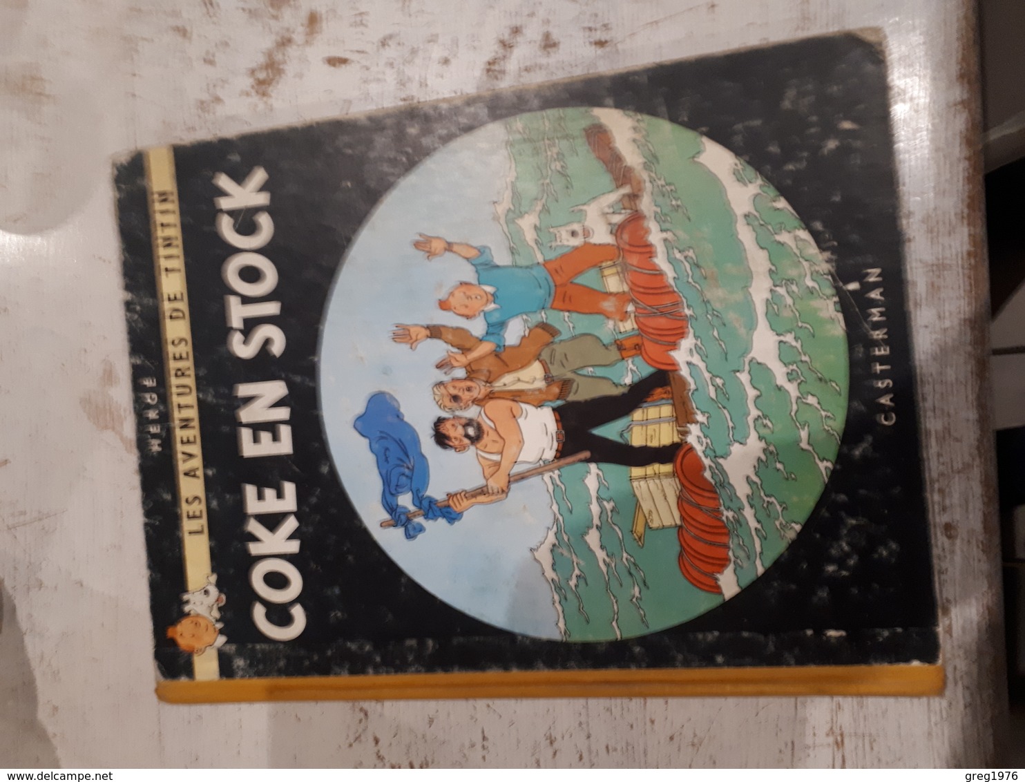 TINTIN COKE EN STOCK -ETAT B-PLAT B35-1964 - Tintin