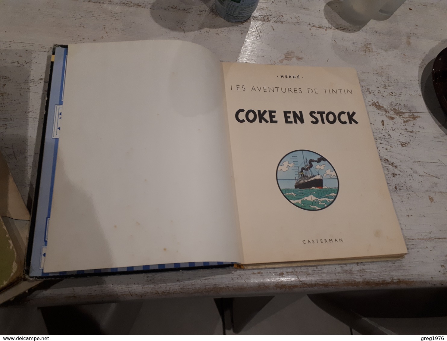 TINTIN COKE EN STOCK -ETAT B-PLAT B35-1964 - Tintin