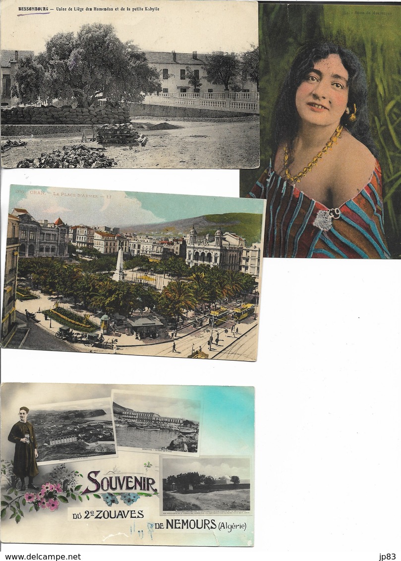 ALGERIE LOT DE 140 CARTES POSTALES ANCIENNES - 100 - 499 Postcards