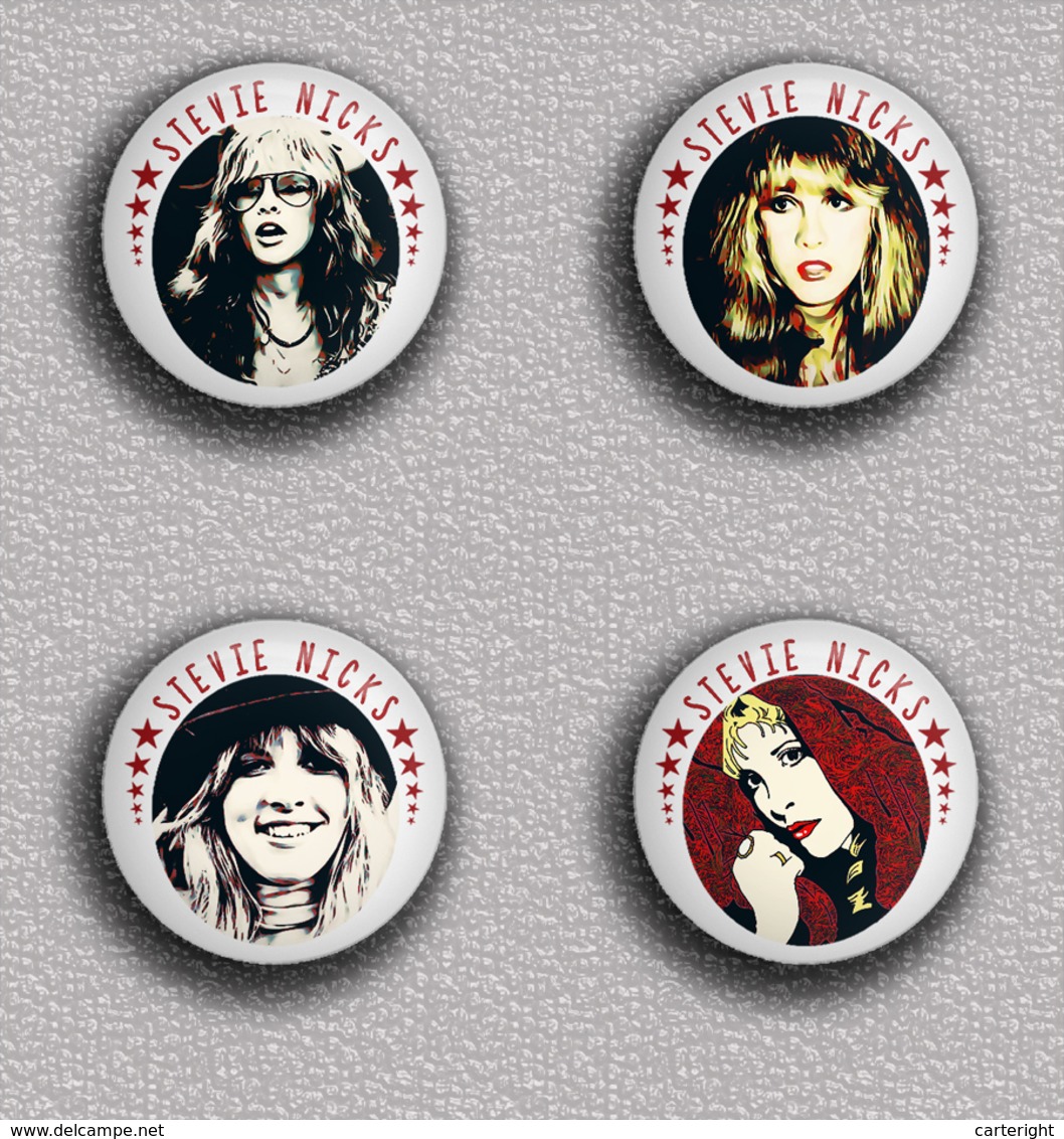 35 X ROCK STEVIE NICKS Music Fan ART BADGE BUTTON PIN SET 3 (1inch/25mm Diameter) - Musique