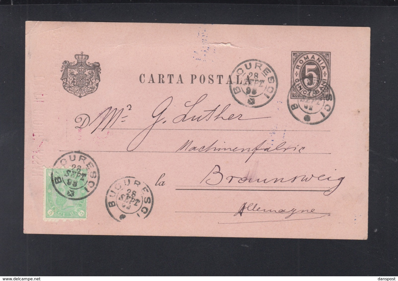 Romania Stationery 1893 Fratii Assan - Covers & Documents