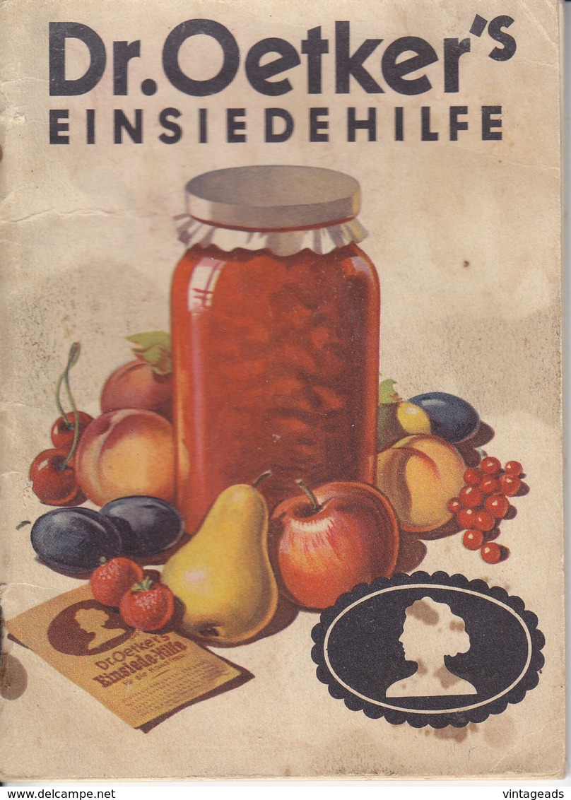 AD161 Dr. Oetker's Einsiedehilfe, Ausgewählte Rezepte, 33 Seiten - Comidas & Bebidas