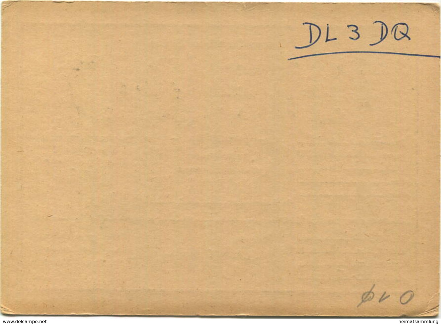 QSL - Funkkarte - DJ3DQ - Hamm-Heesen - 1958 - Amateurfunk