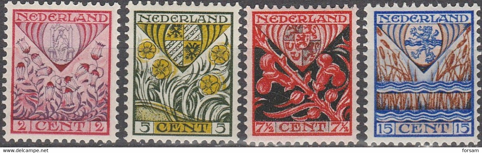 NETHERLANDS..1927..Michel # 201-204...MLH...MiCV - 30 Euro. - Unused Stamps