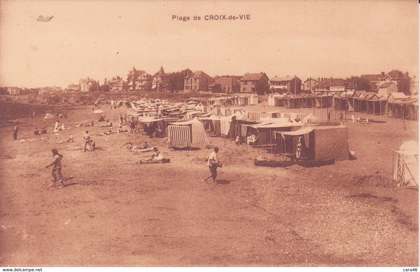 CPA -  Plage De CROIX DE VIE - Saint Gilles Croix De Vie