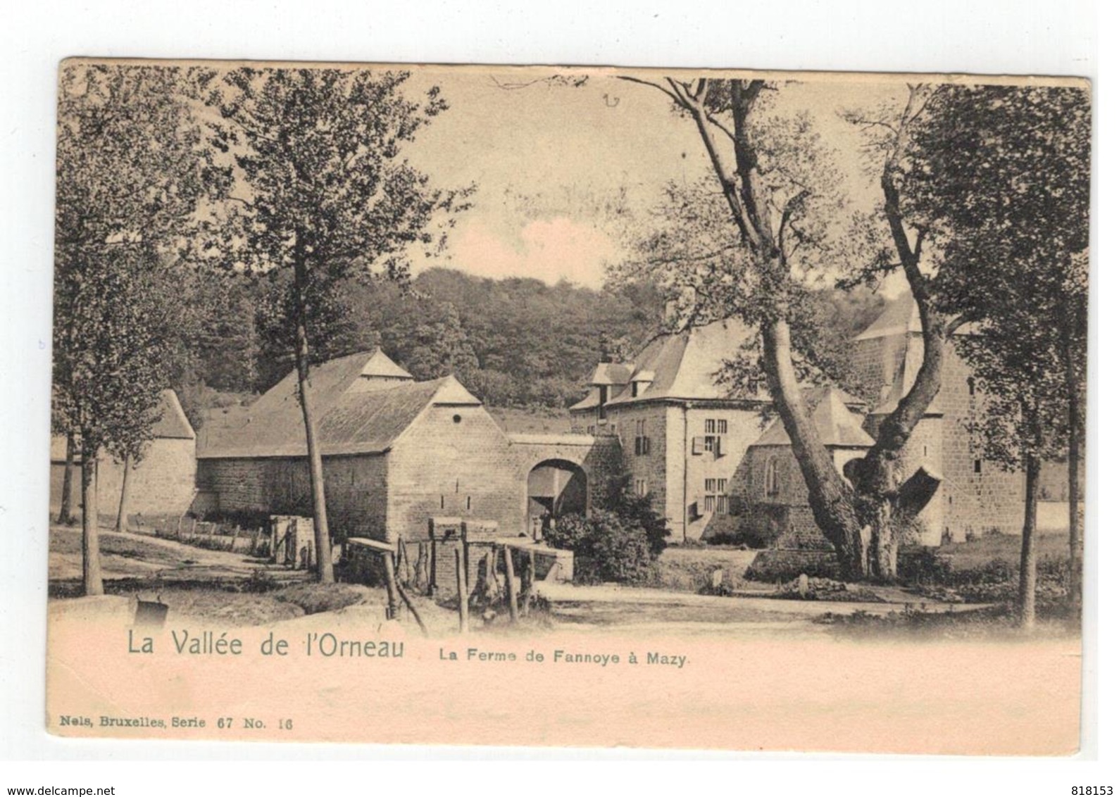 Mazy : La Vallée De L'Orneau  La Ferme De Fannoye à Mazy 1913 - Gembloux