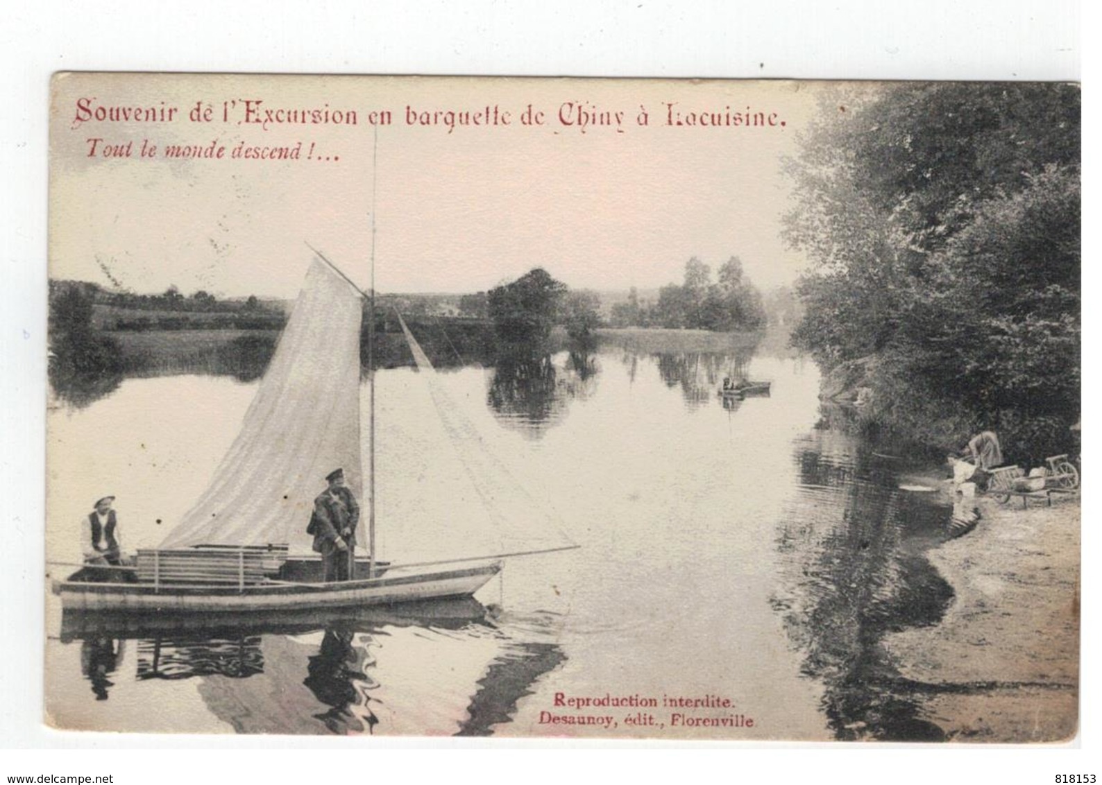 Chiny :Souvenir De L'Excursion En Barquette De Chiny à Lacuisine   Tout Le Monde Descend!... - Florenville