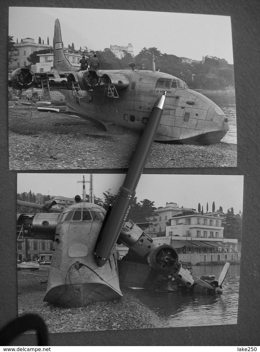 FOTOGRAFIE  SHORT SOLENT S 45  SANTA MARGHERITA LIGURE 1956 - Aviation