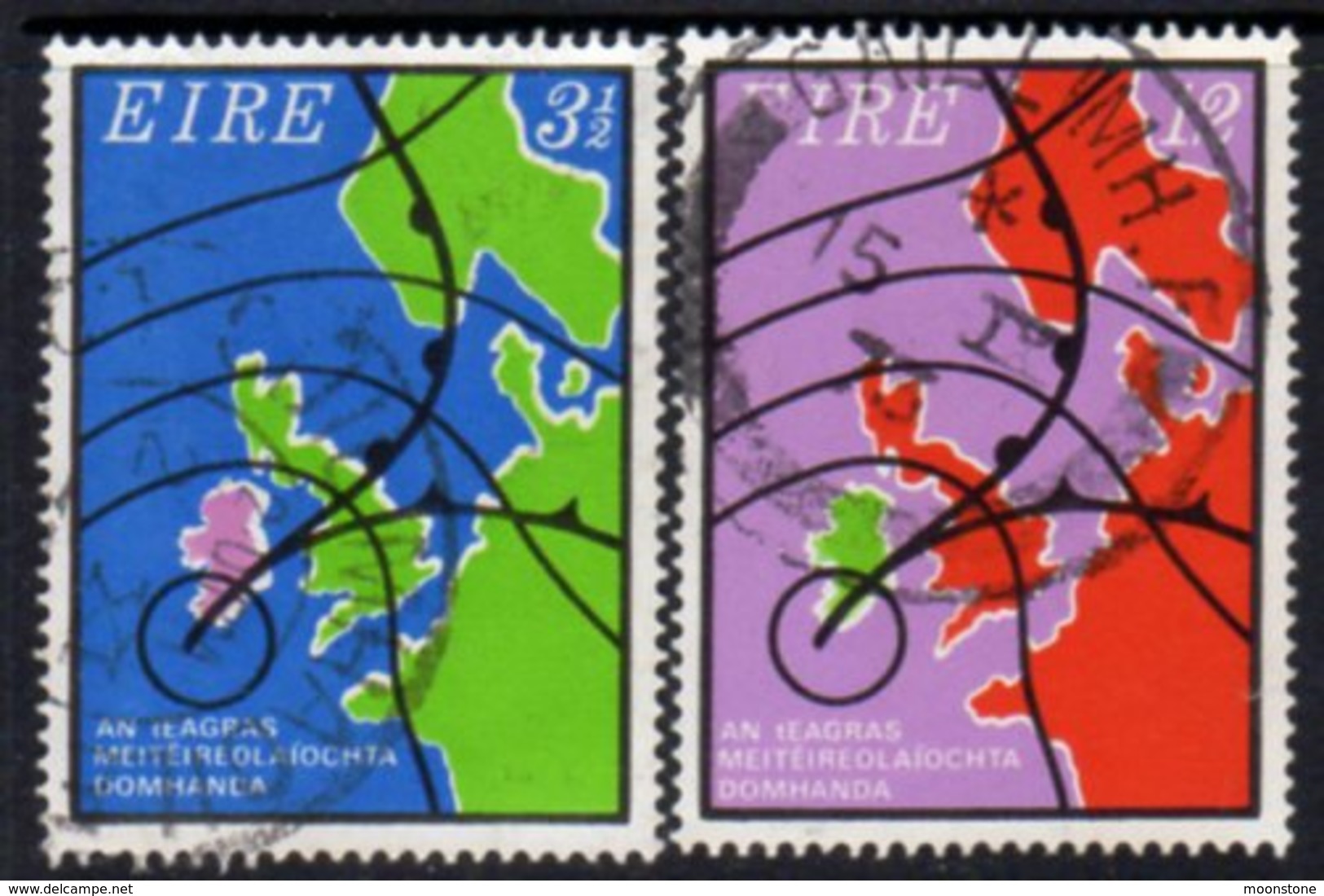 Ireland 1973 IMO/WMO Centenary Set Of 2, Used, SG 330/1 - Used Stamps