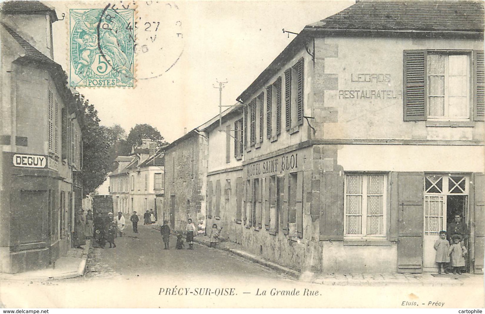 60 - PRECY SUR OISE - La Grande Rue En 1905 - Précy-sur-Oise