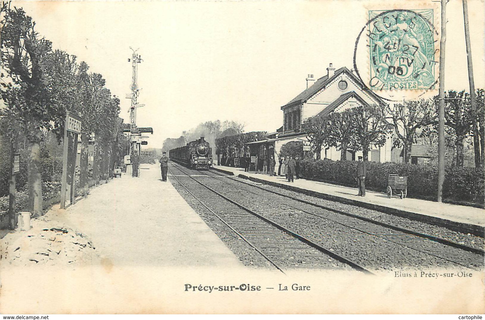 60 - PRECY SUR OISE - La Gare En 1905 - Train - Précy-sur-Oise