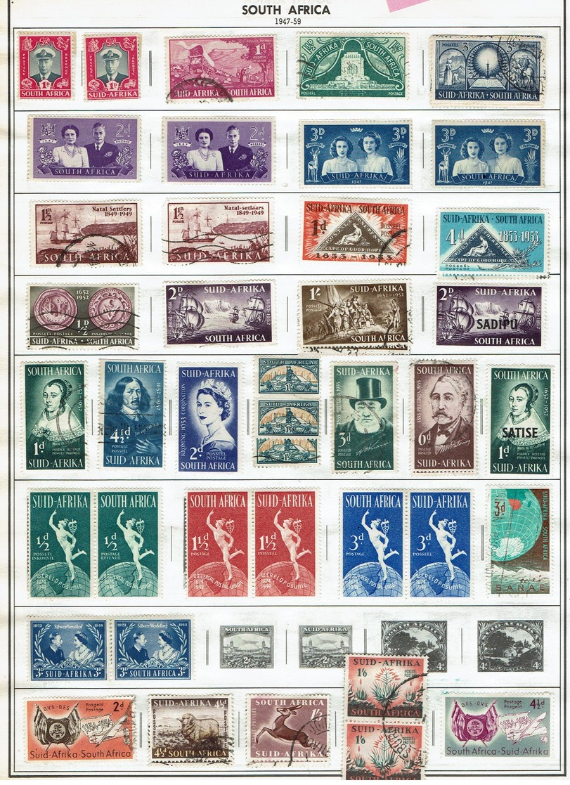 SOUTH AFRICA...used..some Mh - Used Stamps