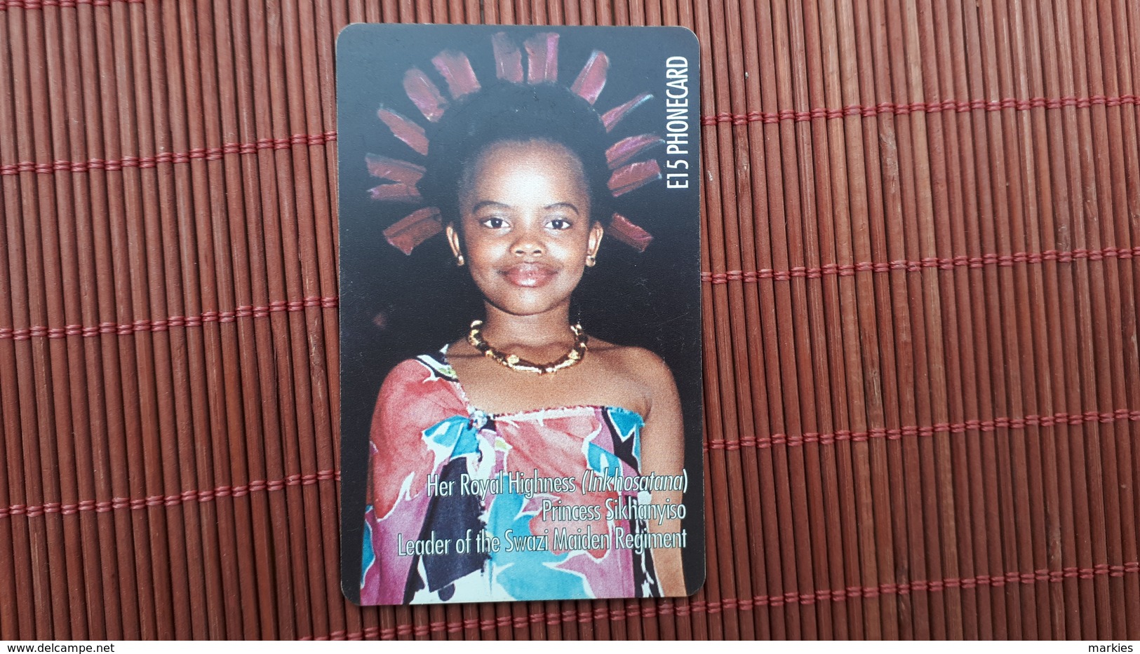 Nice Chip Phonecard Princess Sikhanyiso Used Number SGAD03300176406 Rare - Swaziland