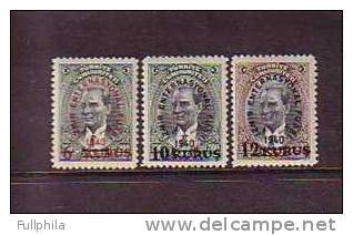 1940 TURKEY SURCHARGED COMMEMORATIVE STAMPS FOR THE IZMIR INTERNATIONAL FAIR MNH ** - Unused Stamps