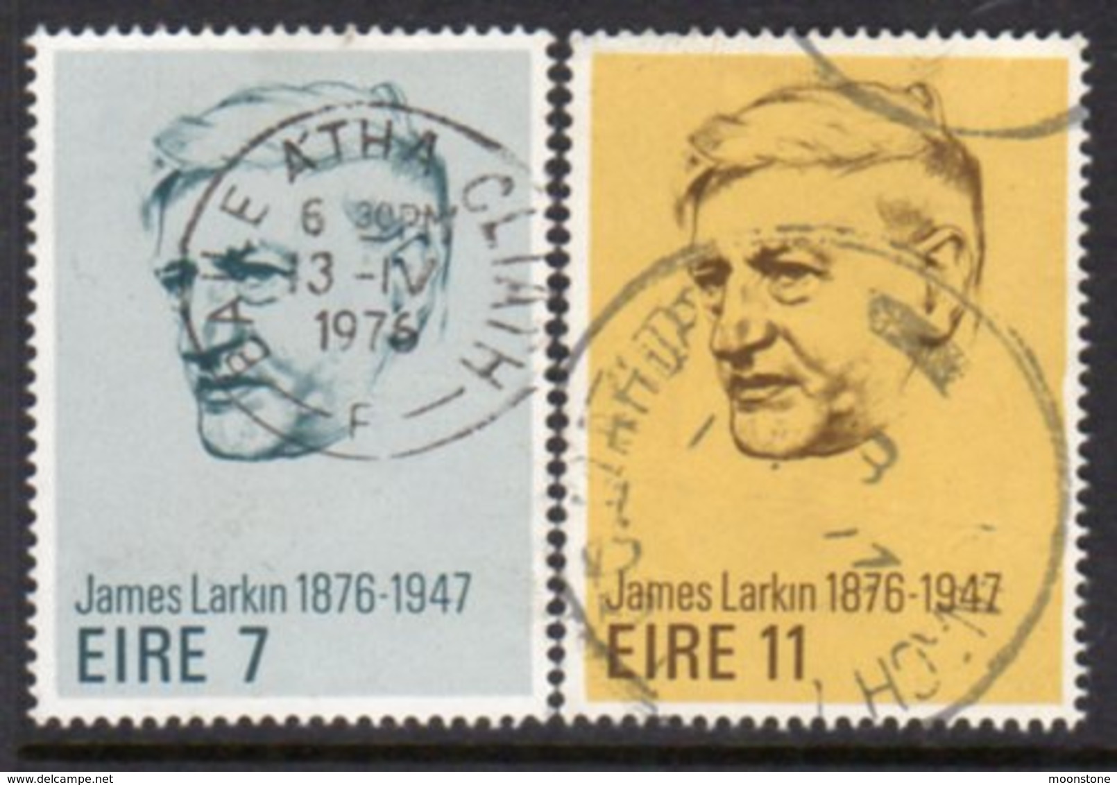 Ireland 1976 James Larkin Birth Centenary Set Of 2, Used, SG 387/8 - Used Stamps