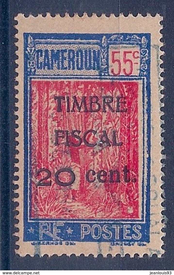 CAMEROUN - F 70  20C SUR 55C TIMBRE POSTAL UTILISATION FISCALE - OBL USED - Used Stamps