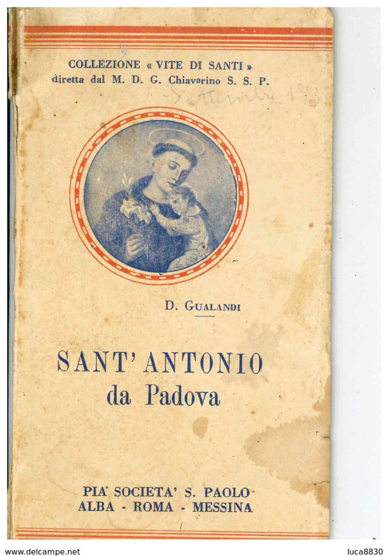 PADOVA SANT'ANTONIO 1923 - Libri Antichi