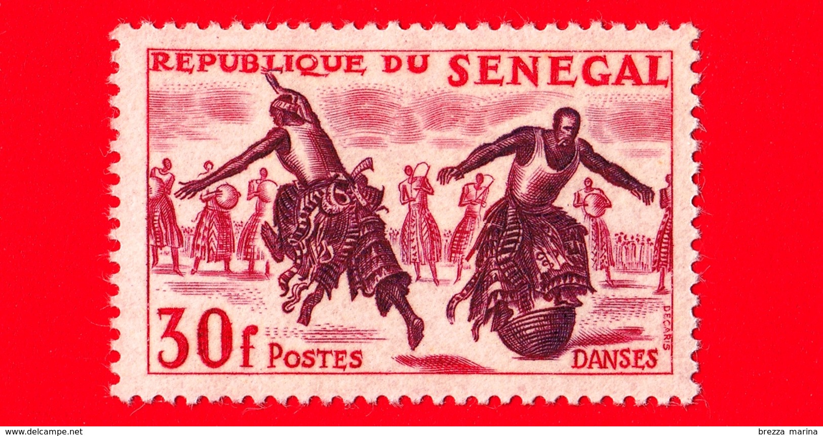 SENEGAL - 1961 - Sport - Danza - Dancing -  30 - Senegal (1960-...)