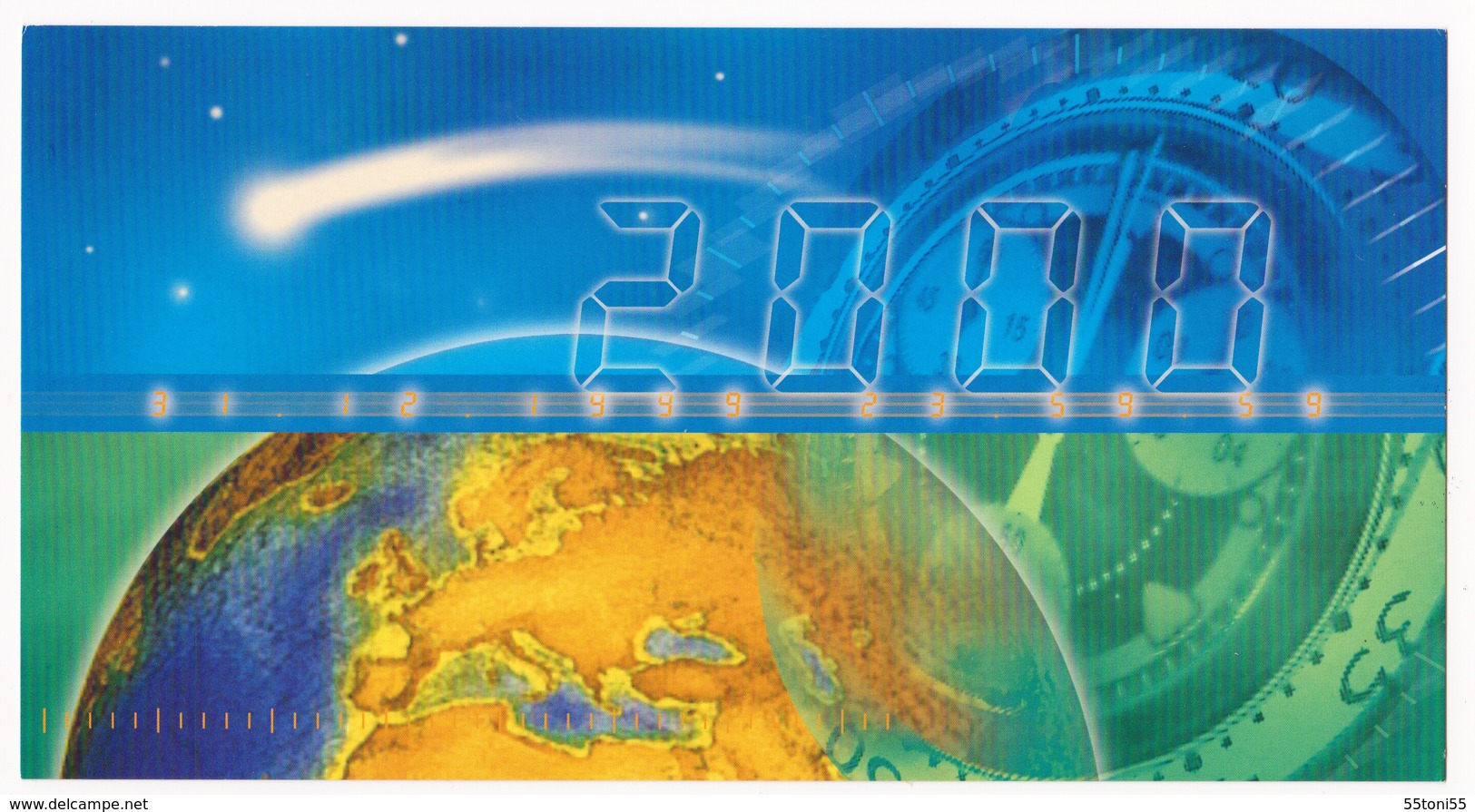 Shooting Star -01.01.2000 The New Millennium P.card Germany - Horlogerie