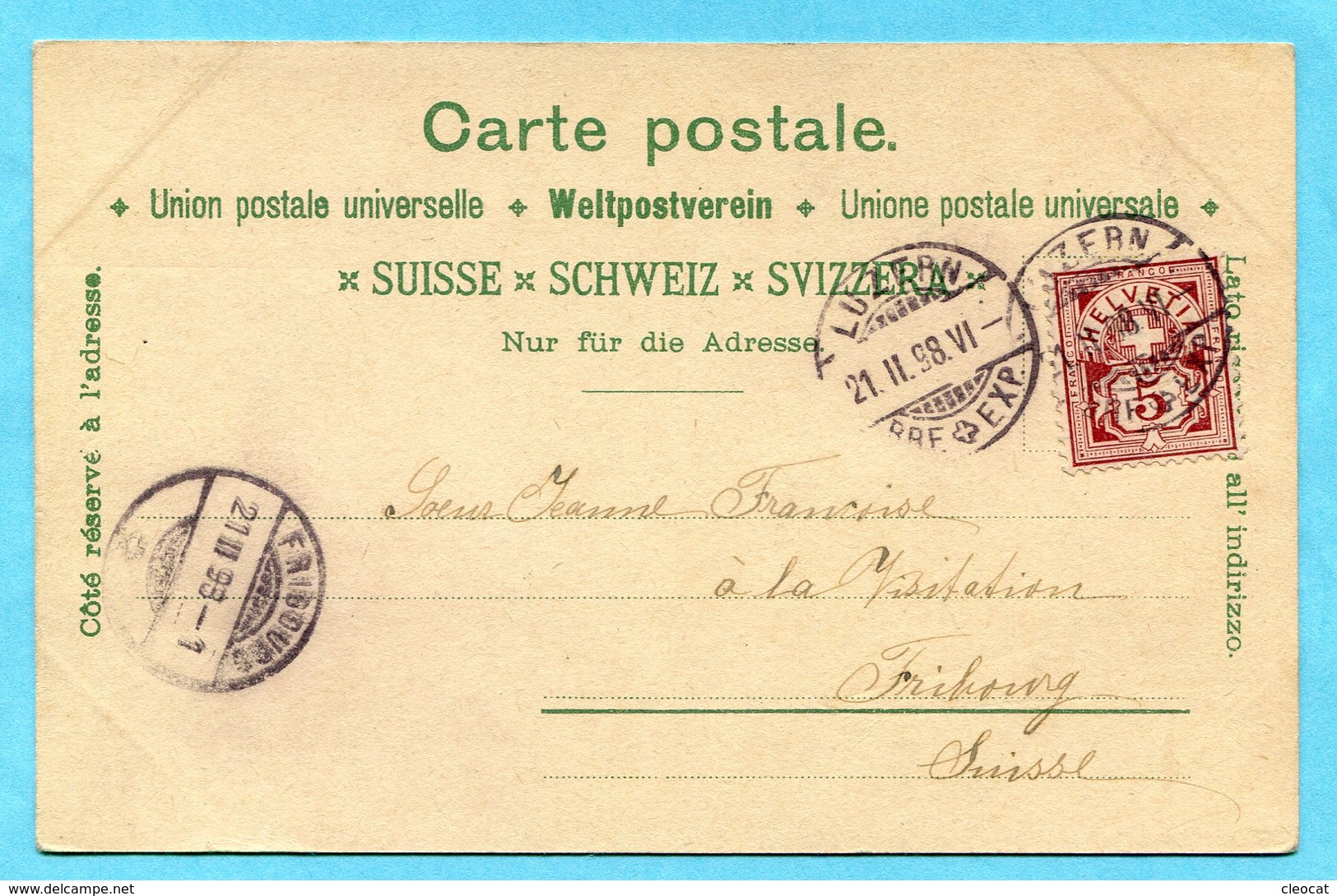 Historische Postkarte Der Schweiz - Niklaus Von Der Flüe Auf Der Tagsatzung Zu Stans 1898 - Autres & Non Classés