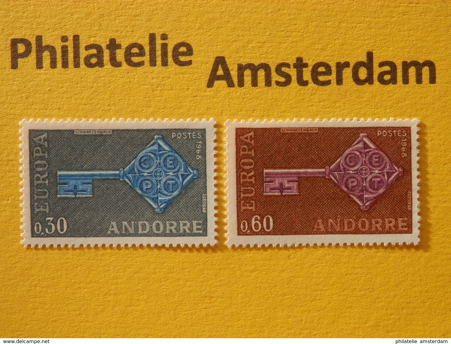 French Andorra 1968, EUROPA/CEPT, Mi 208-09, ** - 1968